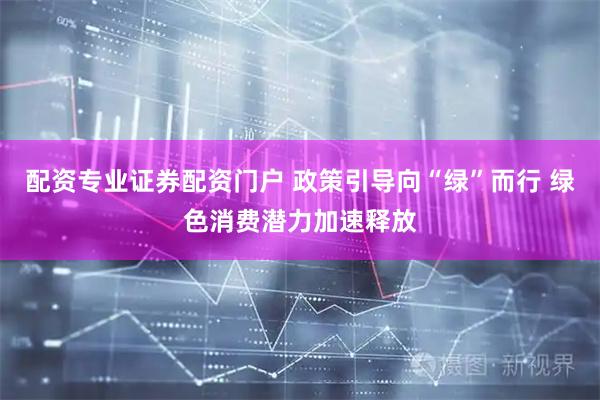 配资专业证券配资门户 政策引导向“绿”而行 绿色消费潜力加速释放